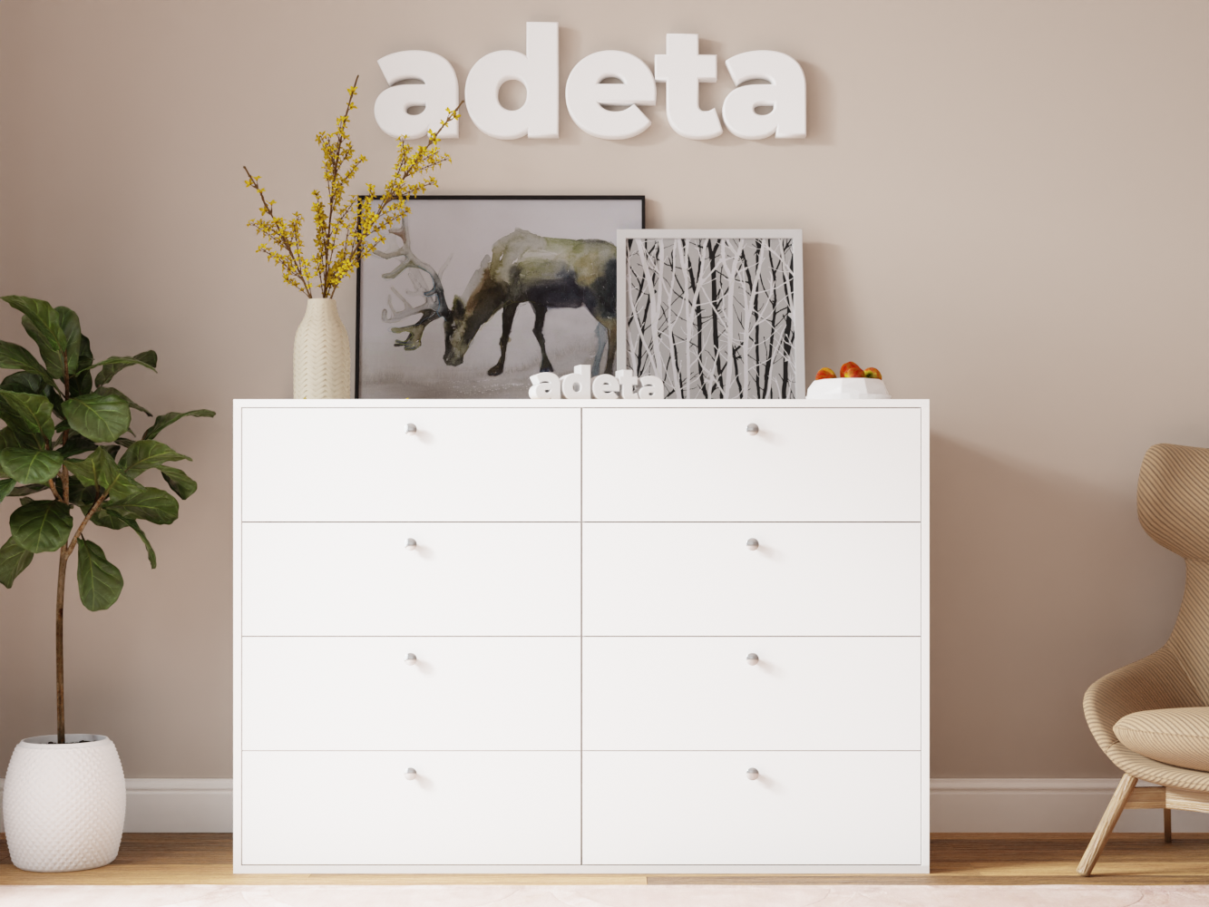 Комод Каллакс 17 white ИКЕА (IKEA) изображение товара