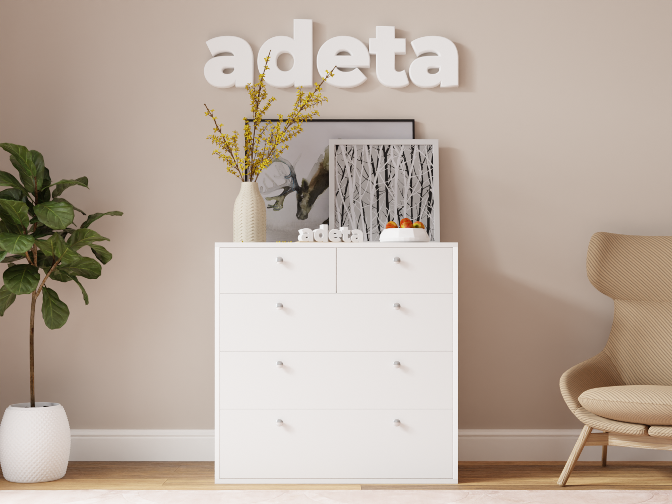 Комод Каллакс 13 white ИКЕА (IKEA) изображение товара