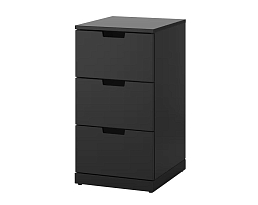 Изображение товара Комод Нордли 26 black ИКЕА (IKEA) на сайте adeta.ru